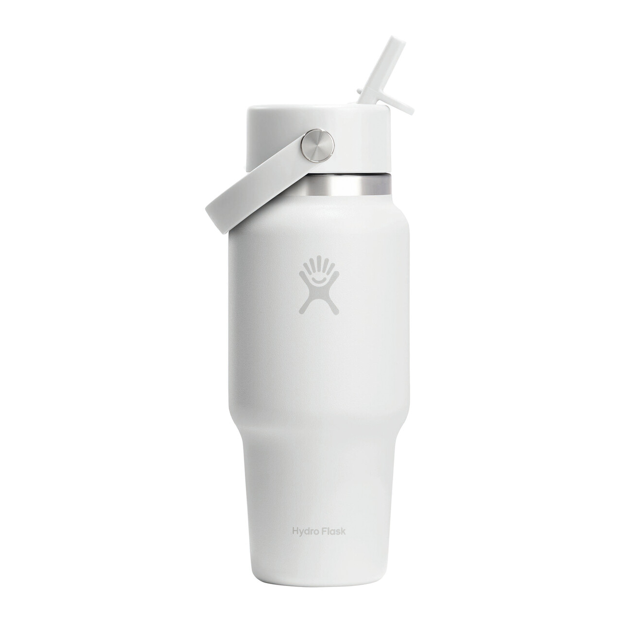 Sticla termos, inox, 710ml, "Wide Straw", White - Hydro Flask - imagine 4